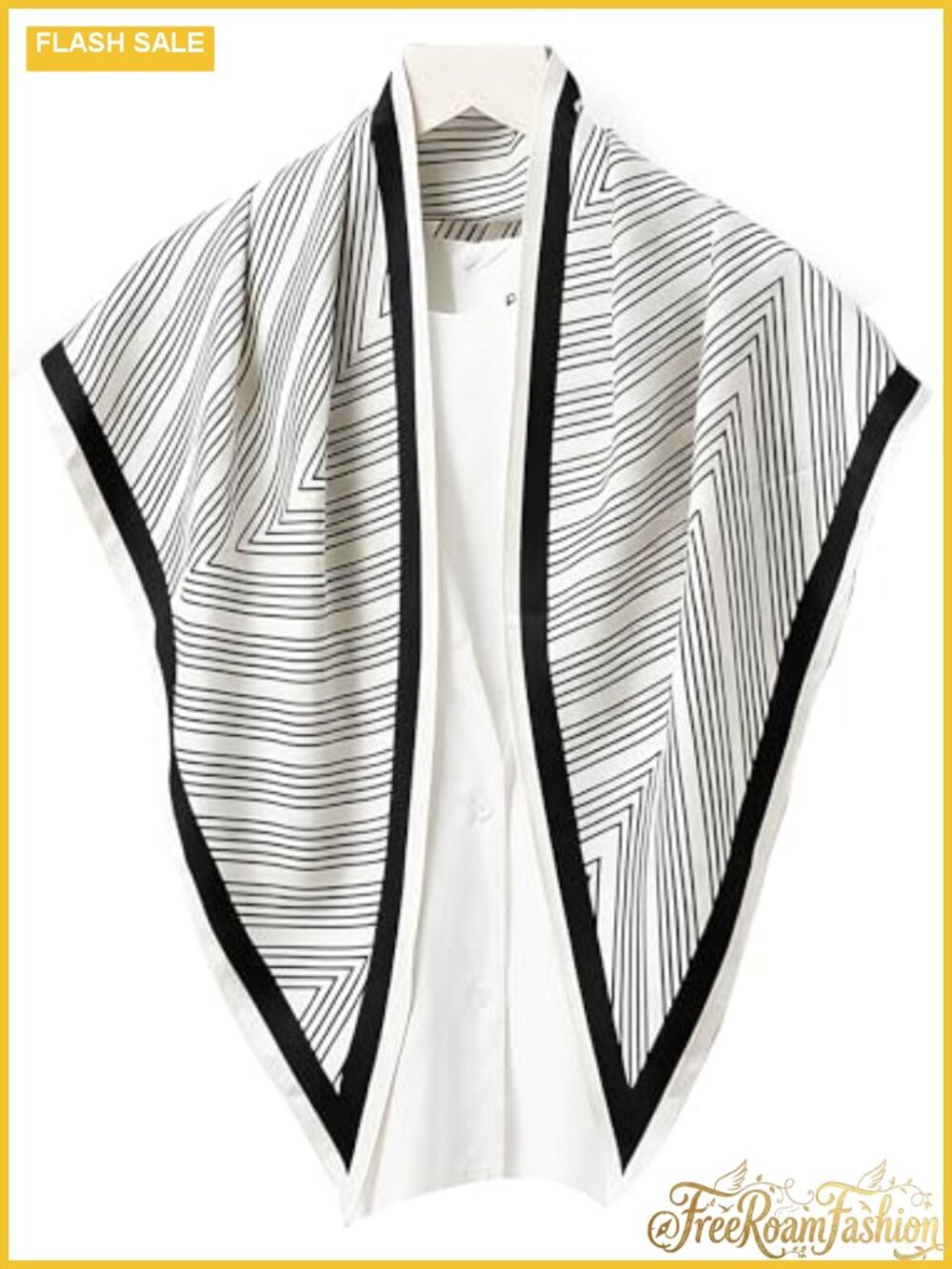 Polyester Satin Triangle Shawl Scarf Lightweight Women Fashion Wrap
